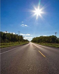 Solar thermal energy powers the earth